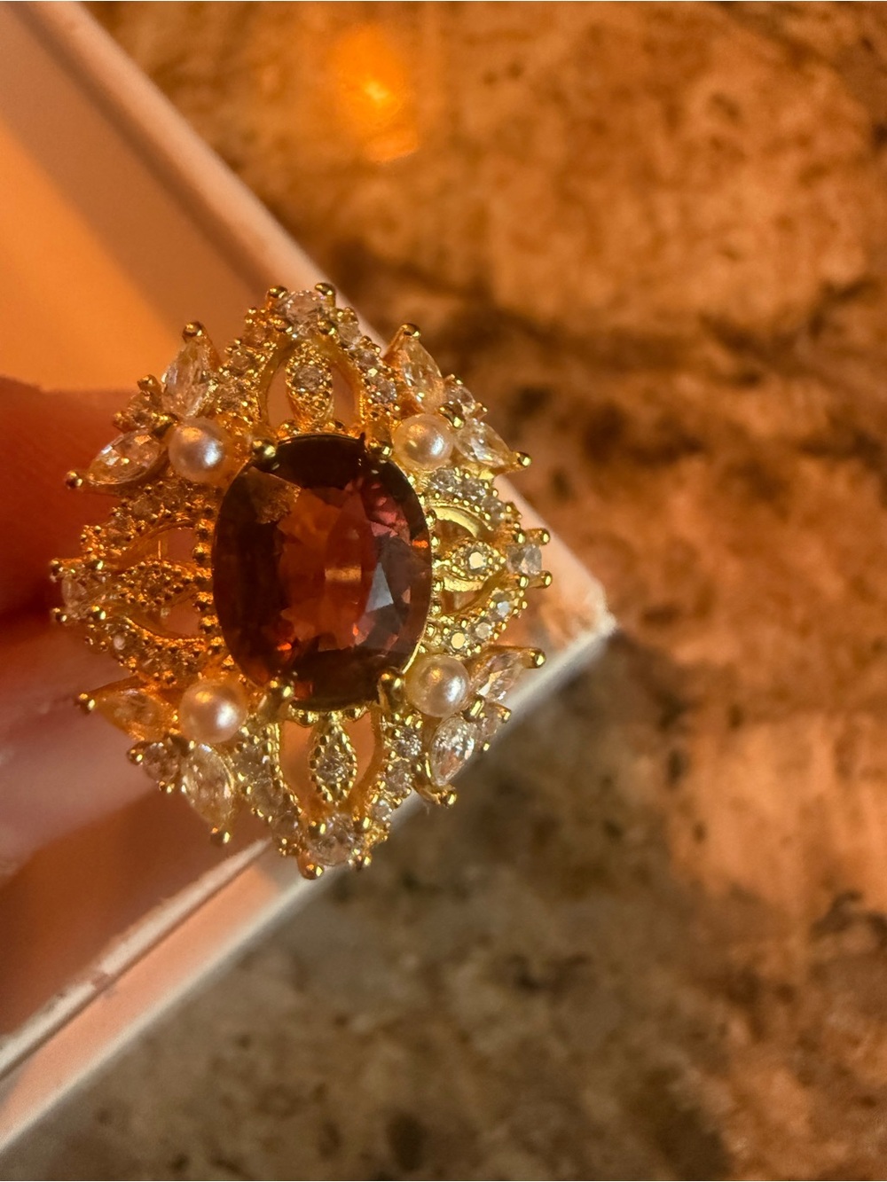 Two-carat tourmaline sterling silver ring